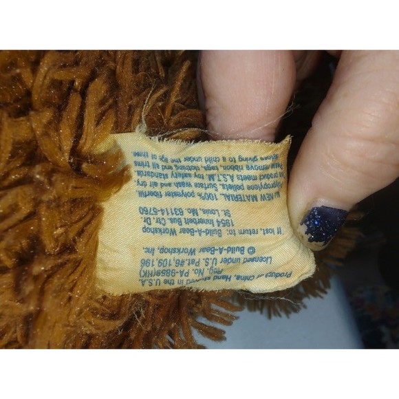 Build a Bear Shaggy Plush Teddy Bear, 22"Lx10.5"Tx4"W - Picture 5 of 5